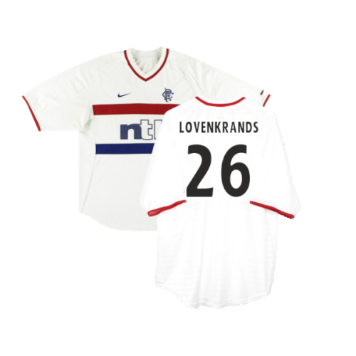 Rangers 2000-01 Away Shirt (XL Boys) (Good) (Lovenkrands 26)