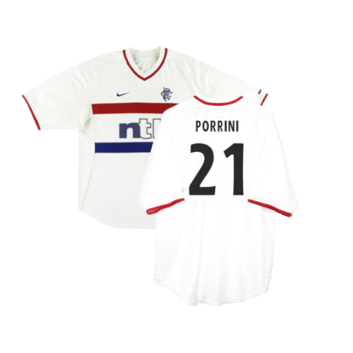 Rangers 2000-01 Away Shirt (XL Boys) (Good) (Porrini 21)