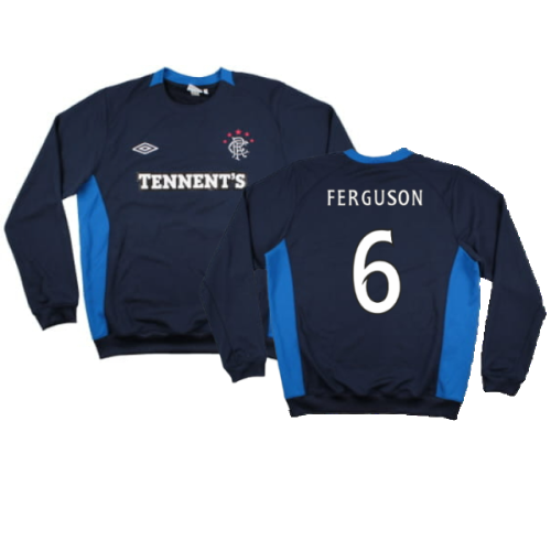 Rangers 2010-12 Long Sleeve Umbro Training Shirt (XL) (FERGUSON 6) (Excellent)