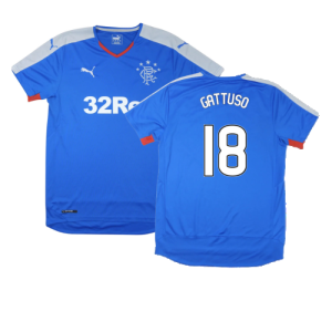 Rangers 2015-16 Home Shirt (S) (Excellent) (GATTUSO 18) Rangers 2015-16 Home Shirt (S) (Excellent) (GATTUSO 18)