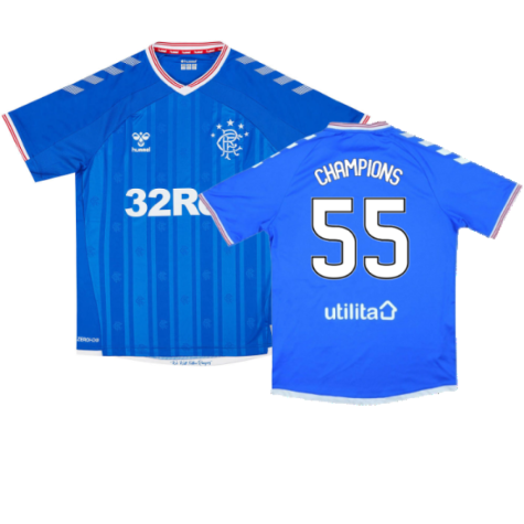 Rangers 2019-20 Home Shirt (Very Good) (Champions 55)