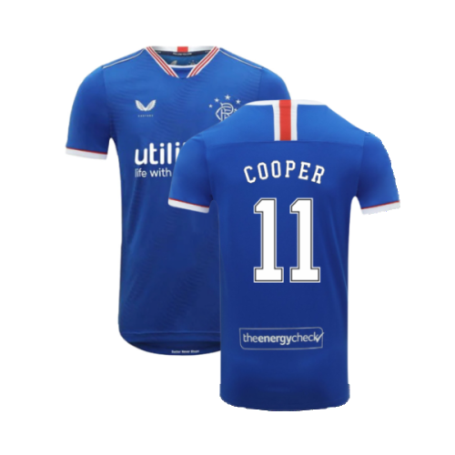 Rangers 2020-21 Home Shirt (S) (Mint) (COOPER 11)