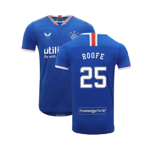 Rangers 2020-21 Home Shirt (S) (Mint) (ROOFE 25)