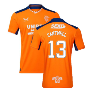 Rangers 2022-23 Third Shirt (XL) (Mint) (Cantwell 13)