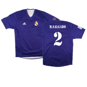 Real Madrid 2001-02 Anniversary Third Shirt (S) (Excellent) (M.Salgado 2) Real Madrid 2001-02 Anniversary Third Shirt (S) (Excellent) (M.Salgado 2)
