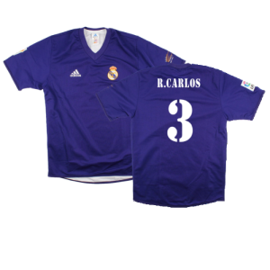 Real Madrid 2001-02 Anniversary Third Shirt (S) (Excellent) (R.Carlos 3) Real Madrid 2001-02 Anniversary Third Shirt (S) (Excellent) (R.Carlos 3)