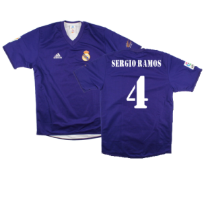Real Madrid 2001-02 Anniversary Third Shirt (S) (Excellent) (Sergio Ramos 4) Real Madrid 2001-02 Anniversary Third Shirt (S) (Excellent) (Sergio Ramos 4)