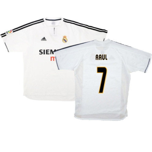 Real Madrid 2003-04 Home Shirt (XL) (Good) (Raul 7)