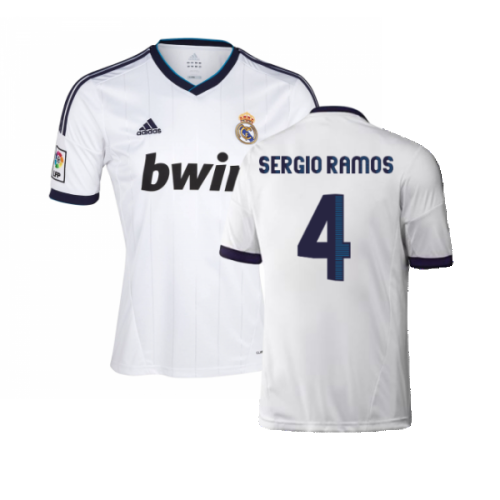 Real Madrid 2012-13 Home Shirt (XL) (Very Good) (Sergio Ramos 4)
