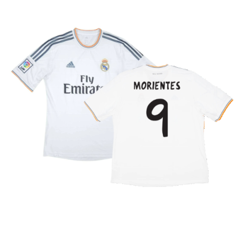 Real Madrid 2013-14 Home (M) (Very Good) (MORIENTES 9)