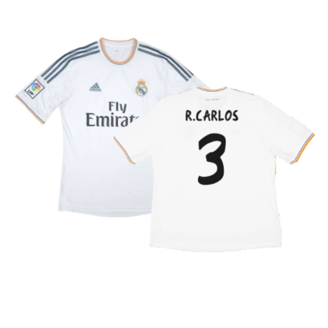 Real Madrid 2013-14 Home (M) (Very Good) (R.CARLOS 3)