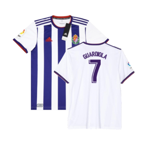 Real Valladolid 2019-2020 Home Shirt - Sponsorless (S) (BNWT) (Guardiola 7)