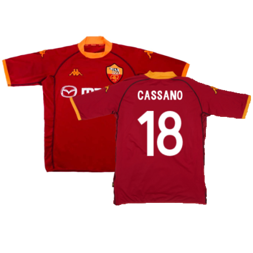 Roma 2002-03 Home (Excellent) (Cassano 18)