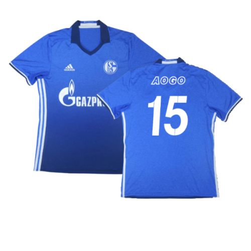 Schalke 2016-18 Home Shirt (M) (Excellent) (Aogo 15)