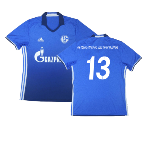 Schalke 2016-18 Home Shirt (M) (Excellent) (Choupo Moting 13)