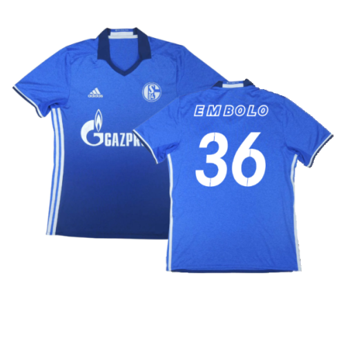 Schalke 2016-18 Home Shirt (M) (Excellent) (Embolo 36)