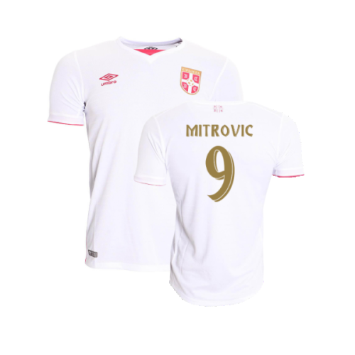 Serbia 2016-17 Away Shirt (L) (Very Good) (Mitrovic 9)