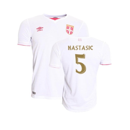 Serbia 2016-17 Away Shirt (L) (Very Good) (Nastasic 5)