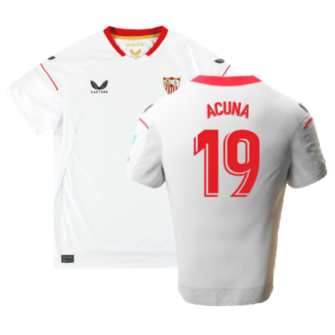 Sevilla 2022-23 Home Shirt (M) (Excellent) (Acuna 19)