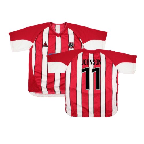 Sheffield United 2004-05 Home Shirt (2XL) (Good) (Johnson 11)