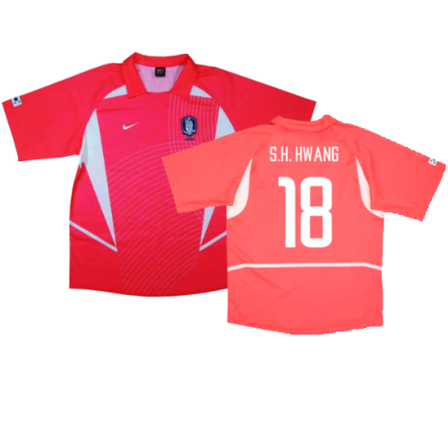 South Korea 2002-04 Home (Excellent) (S.H. Hwang 18)