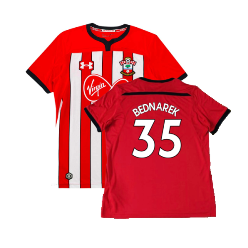 Southampton 2018-19 Home Shirt (Excellent) (Bednarek 35)