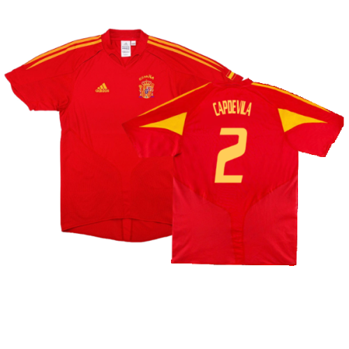 Spain 2004-2006 Home Shirt (L) (Very Good) (Capdevila 2)