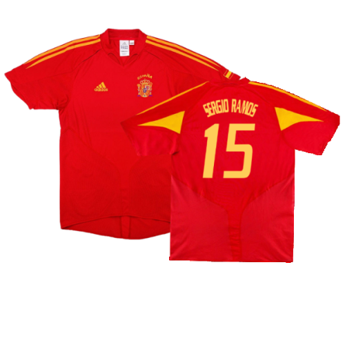 Spain 2004-2006 Home Shirt. (Very Good) (Sergio Ramos 15)