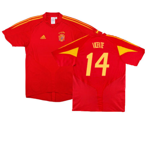 Spain 2004-2006 Home Shirt (S) (Excellent) (Vicente 14)