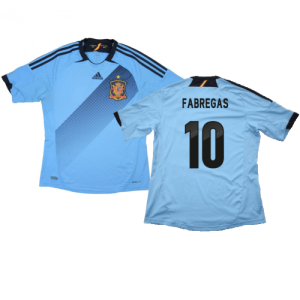 Spain 2012-13 Away Shirt (XLB) (Very Good) (Fabregas 10)