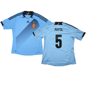 Spain 2012-13 Away Shirt (XLB) (Very Good) (Puyol 5) Spain 2012-13 Away Shirt (XLB) (Very Good) (Puyol 5)