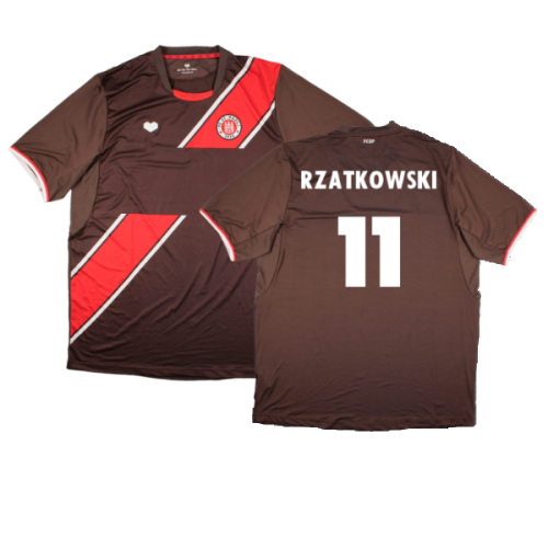 St. Pauli 2013-14 Home Shirt (Sponsorless) (XXL) (Mint) (Rzatkowski 11)