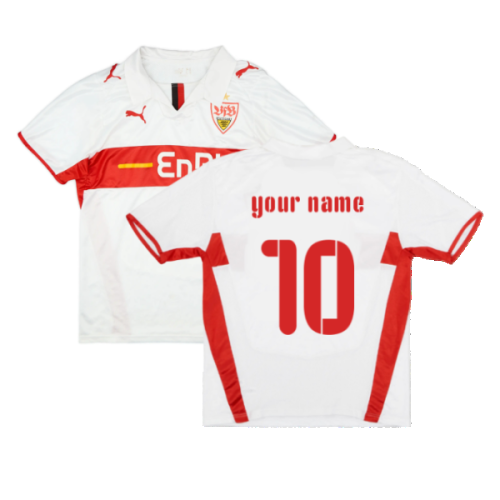 Stuttgart 2008-09 Home Shirt (L) (Your Name 10) (Fair)