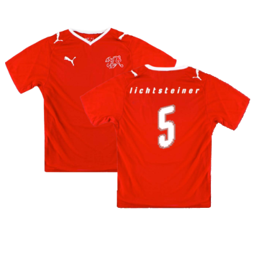 Switzerland 2008-10 Home Shirt (Excellent) (Lichtsteiner 5)