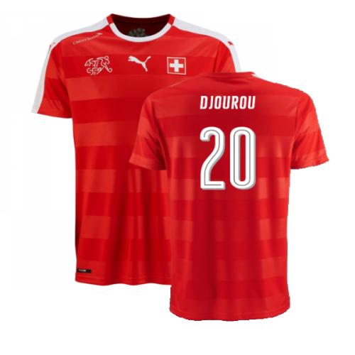 Switzerland 2016-17 Home Shirt (Excellent) (Djourou 20)