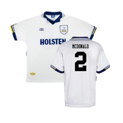 Tottenham 1993-95 Home (Excellent) (McDonald 2)