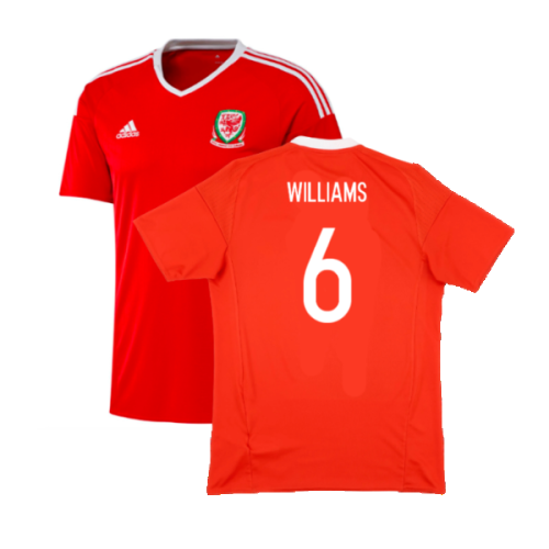 Wales 2016-2017 Home Shirt (M) (Excellent) (Williams 6)