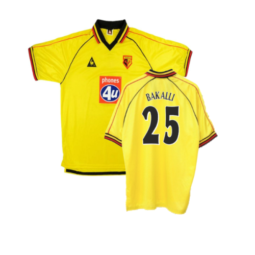 Watford 1999-01 Home Shirt (XXL) (Mint) (Bakalli 25)