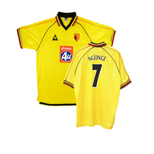 Watford 1999-01 Home Shirt (XXL) (Mint) (Ngonge 7)