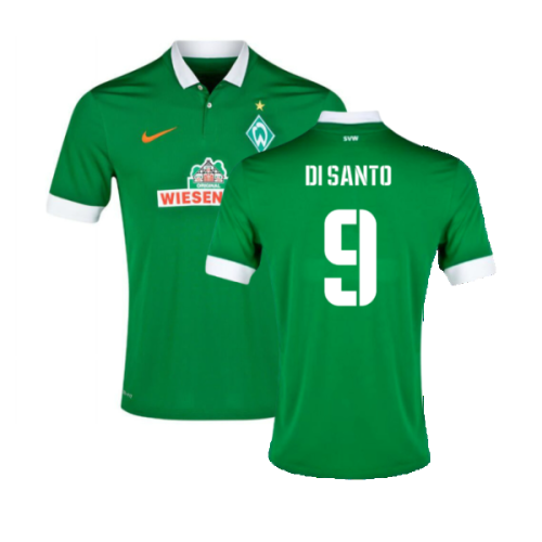 Werder Bremen 2014-15 Home Shirt (L) (Mint) (Di Santo 9)