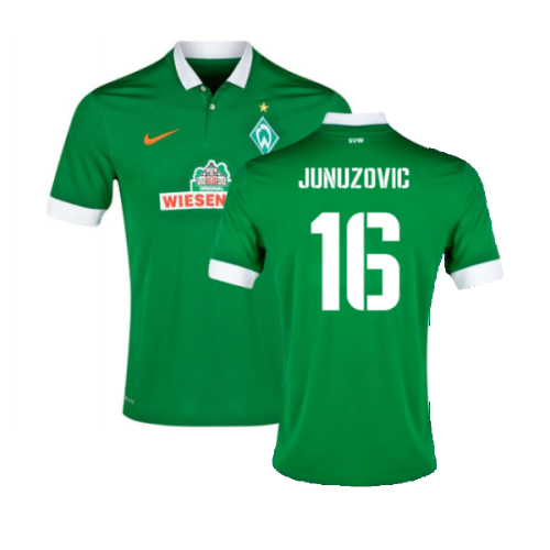 Werder Bremen 2014-15 Home Shirt (L) (Mint) (Junuzovic 16)