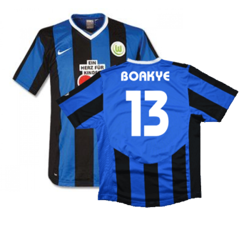 Wolfsburg 2007-09 Away Shirt (Excellent) (Boakye 13)