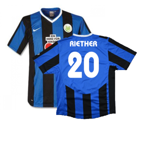 Wolfsburg 2007-09 Away Shirt (Excellent) (Riether 20)