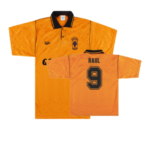 Wolves 1990-92 Home Shirt (L) (Very Good) (Raul 9)