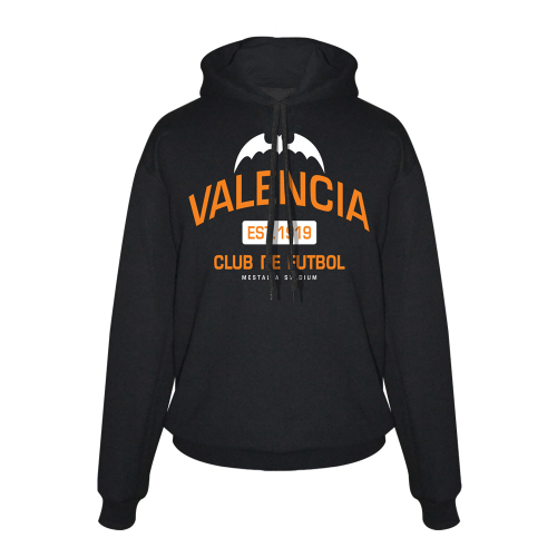 Valencia \'Est.1919\' footer with hood - Black