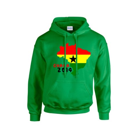 Ghana 2014 Country Flag Hoody (green) - Kids