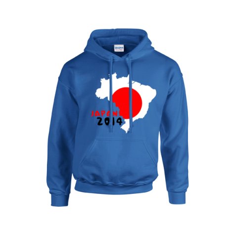 Japan 2014 Country Flag Hoody (blue)