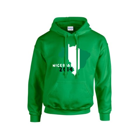 Nigeria 2014 Country Flag Hoody (green)