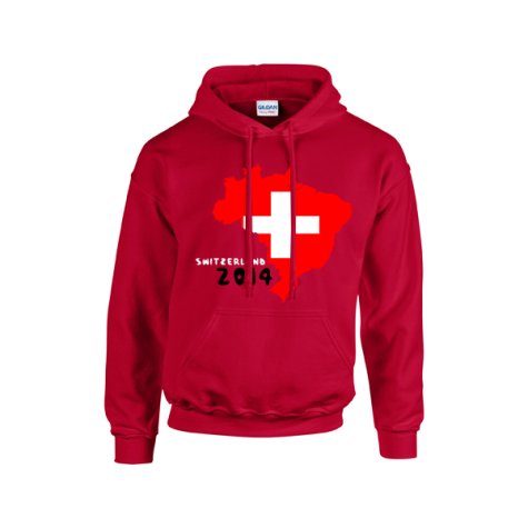 Switzerland 2014 Country Flag Hoody (red)