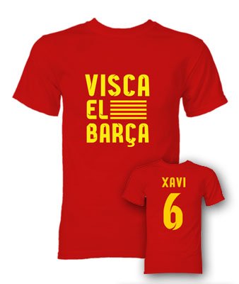 Xavi Visca El Barca Hero T-Shirt (Red)